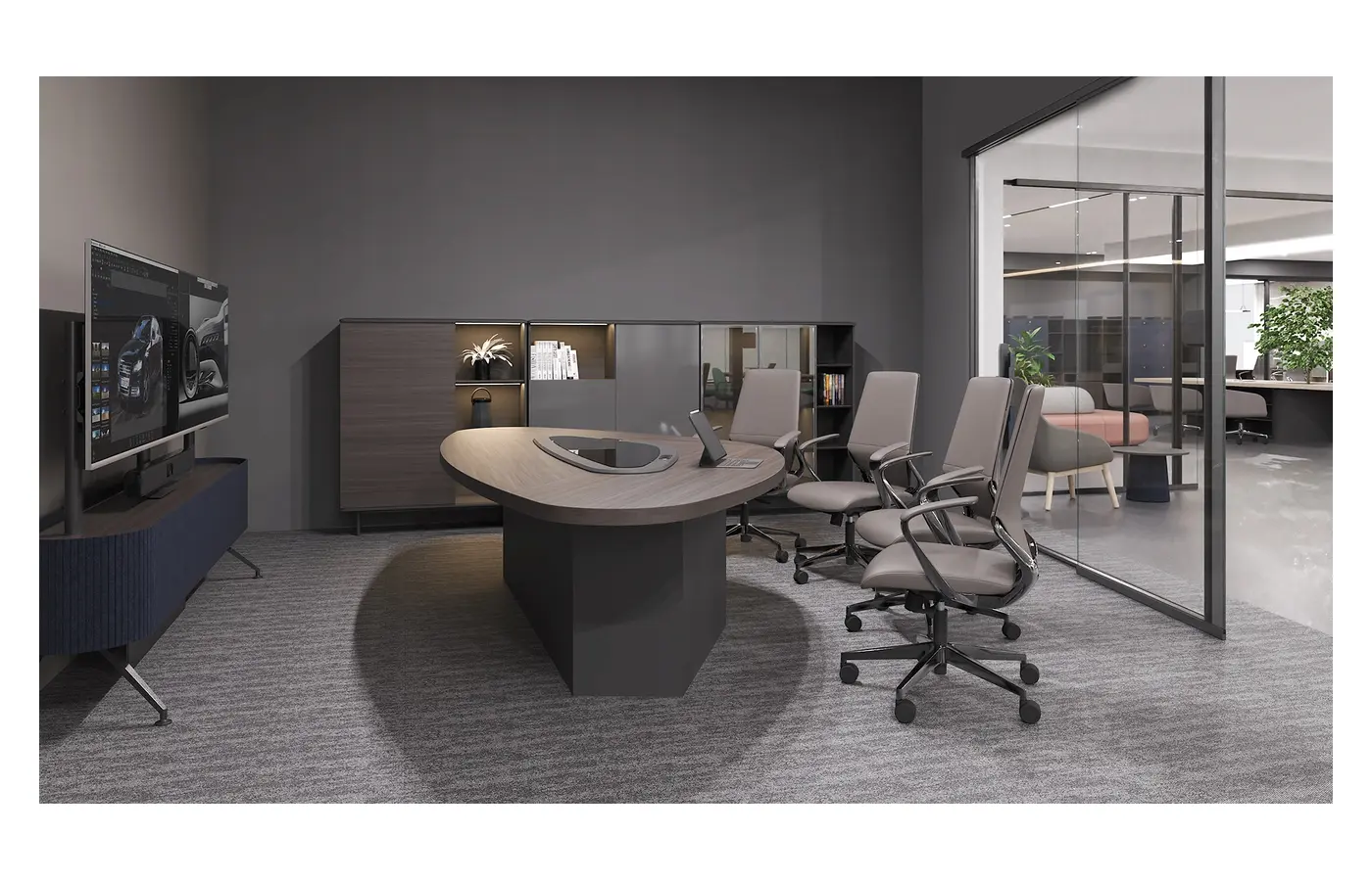 UL-C-201 conference table, product view 2