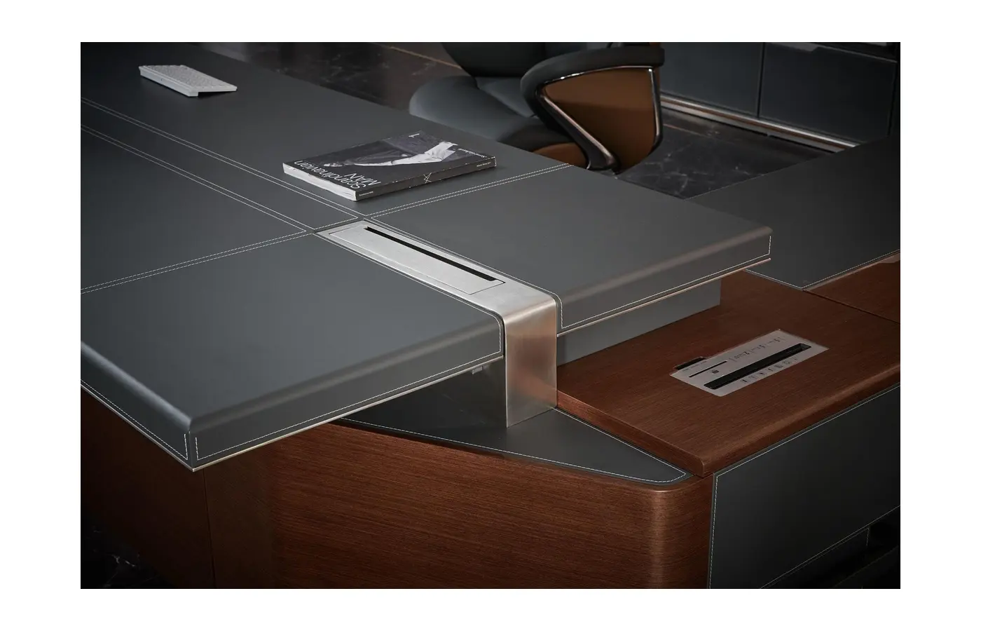 W-68A executive office desk, product view 6