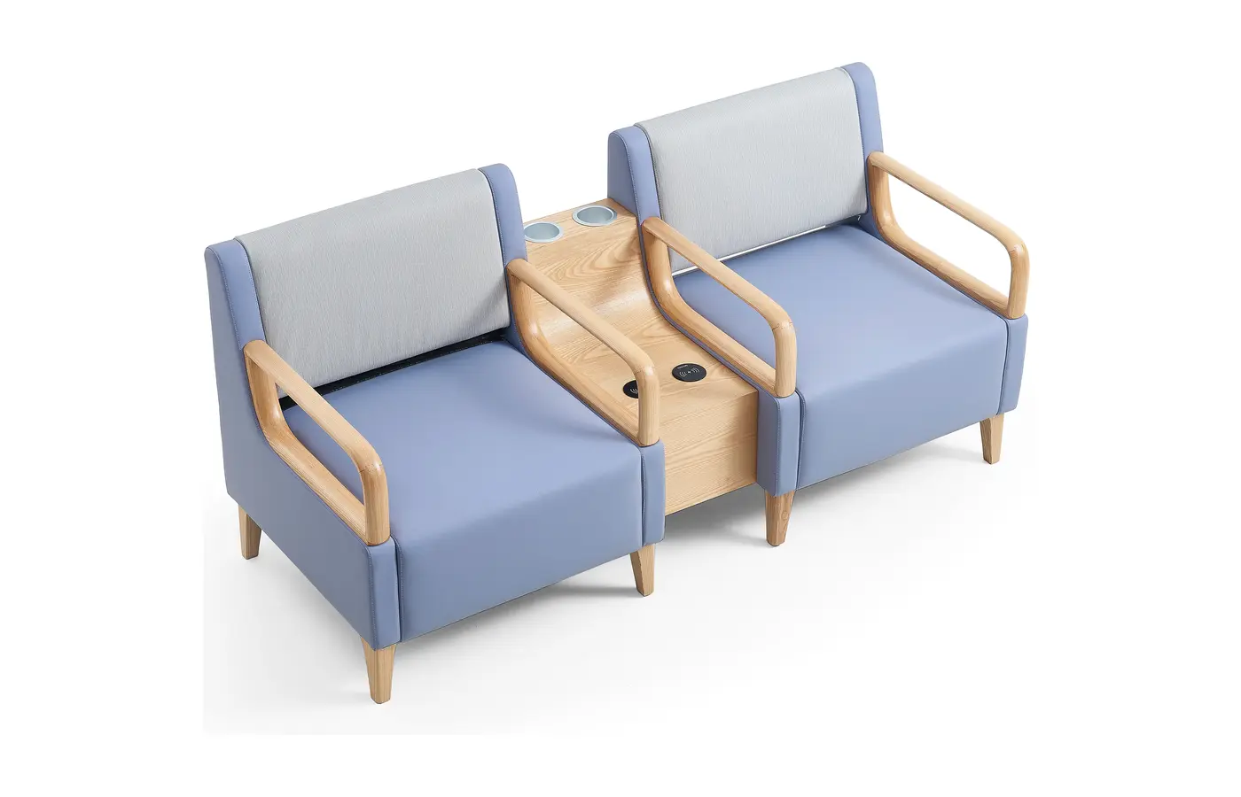 HS-SL-019 waiting sofa chair view 2