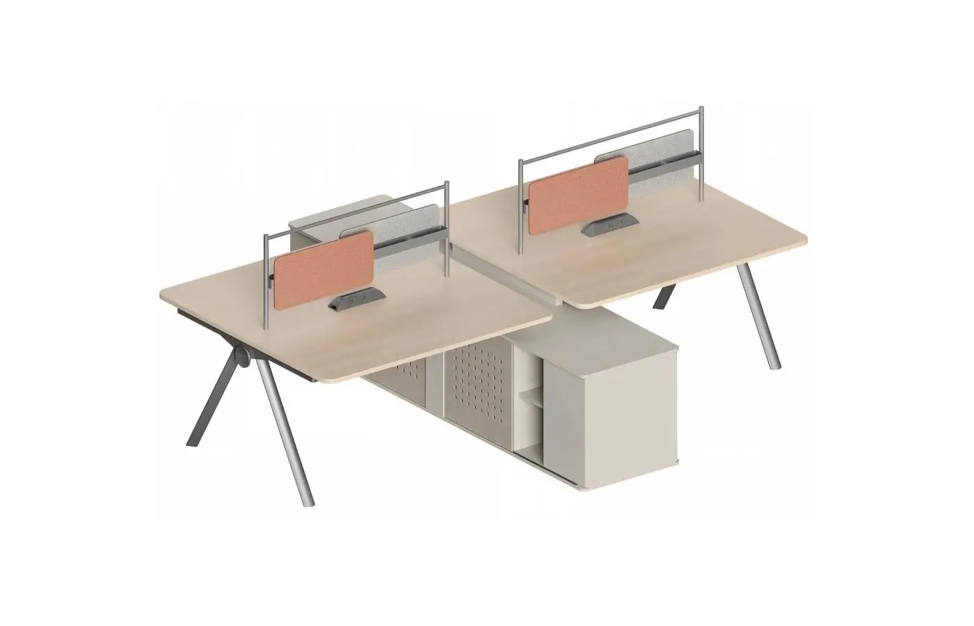 WS-OFE-WTC10-2814 commercial staff desk, product view 4