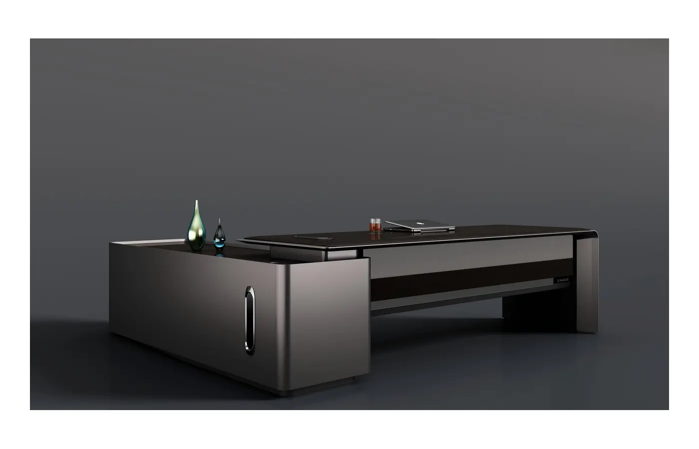 XINYO-01 executive office desk, product view 2