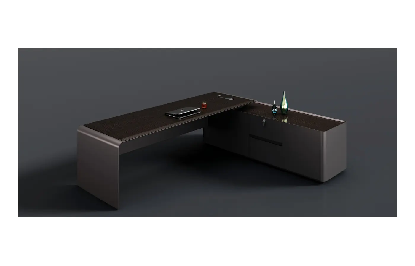 XINYO-01 executive office desk, product view 3