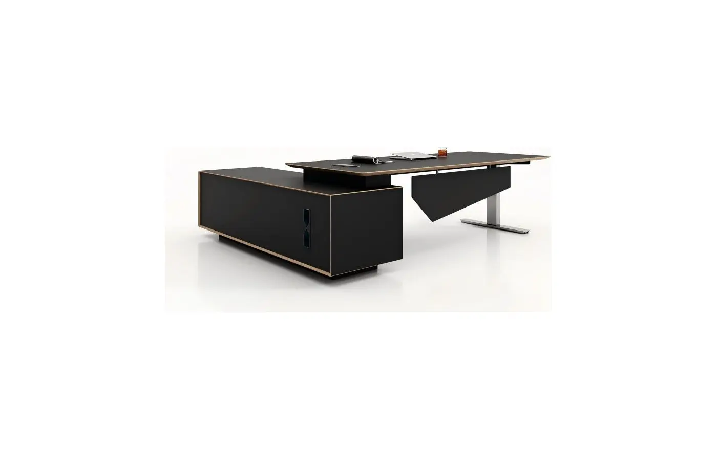 XUMO-09 executive office desk, product view 3