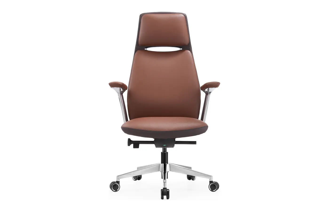 YP-DNA Adjustable-Headrest Executive Leather Chair, product view 5