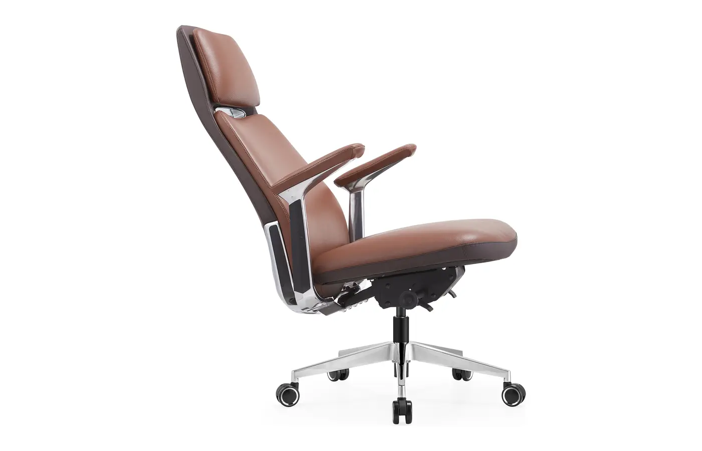 YP-DNA Adjustable-Headrest Executive Leather Chair, product view 6