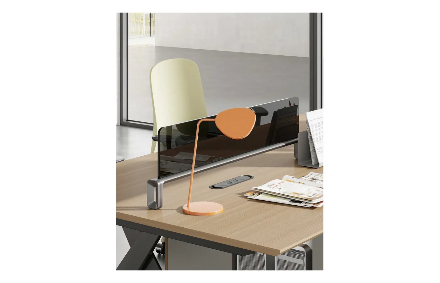 ZL-D0124 commercial staff desk, product view 5
